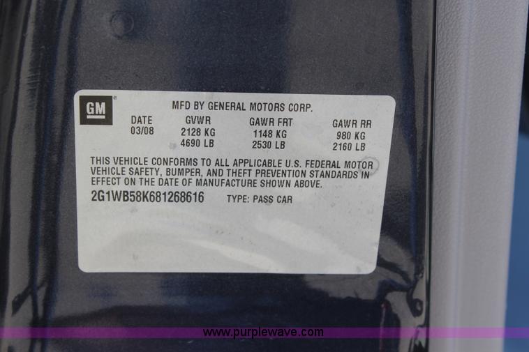 image for item L2317 2008 Chevrolet Impala LS