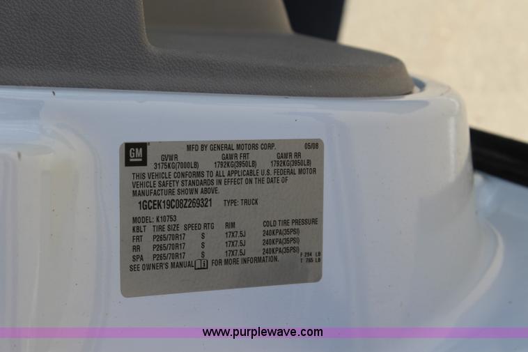 image for item L2322 2008 Chevrolet Silverado 1500 Ext. Cab pickup truck