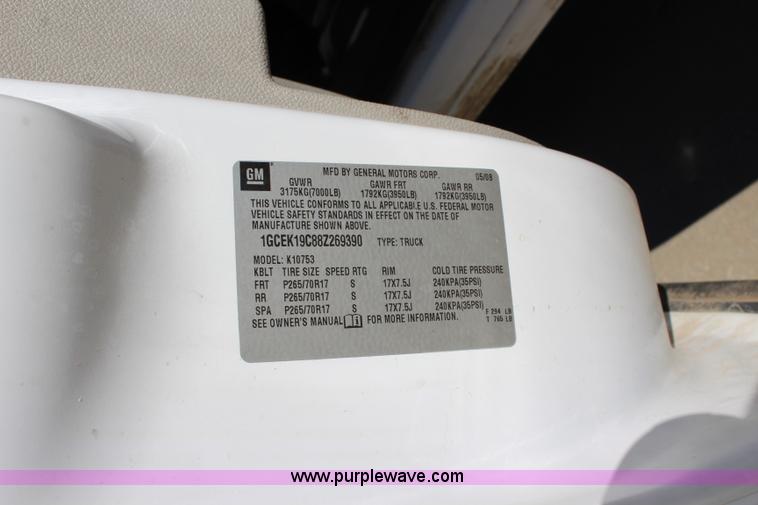 image for item L2334 2008 Chevrolet Silverado 1500 Ext. Cab pickup truck