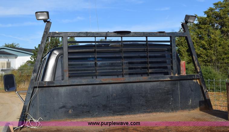 image for item L5003 1986 Ford F350 Crew Cab flatbed pickup truck