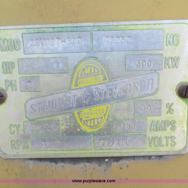 image for item L5288 Stewart & Stevenson generator