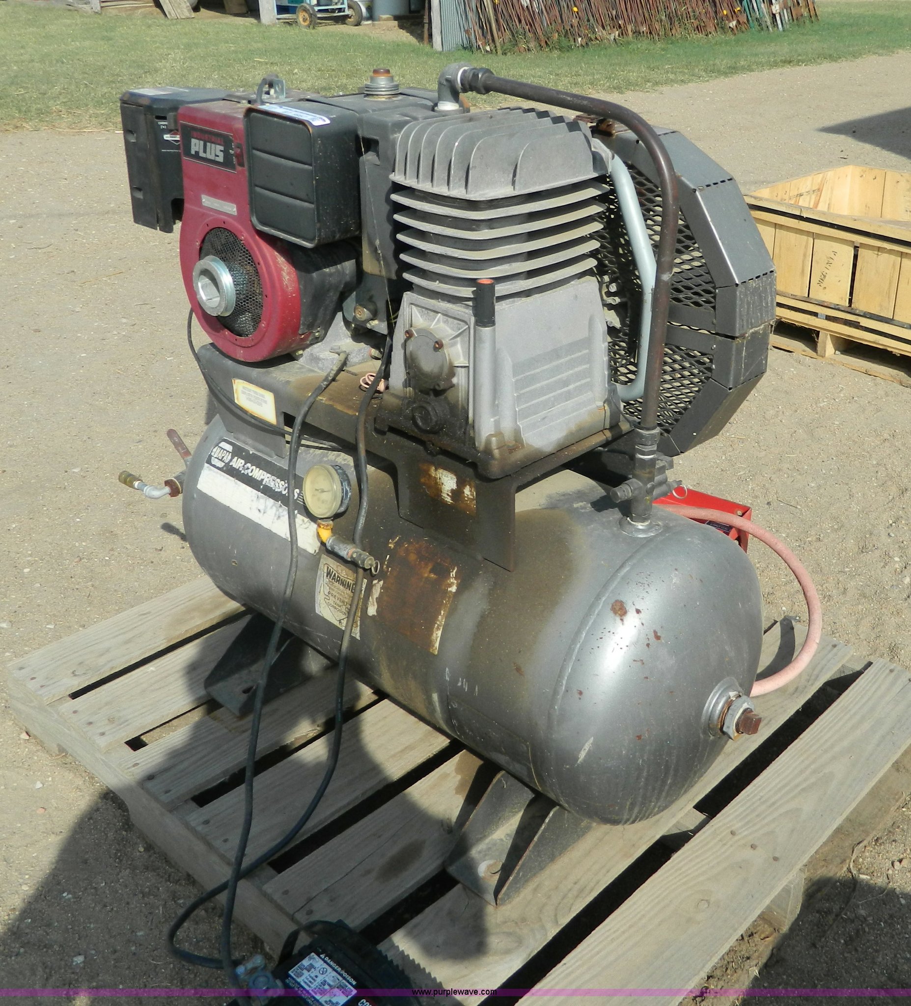 Napa air compressor in Wilson, KS Item BT9957 sold Purple Wave