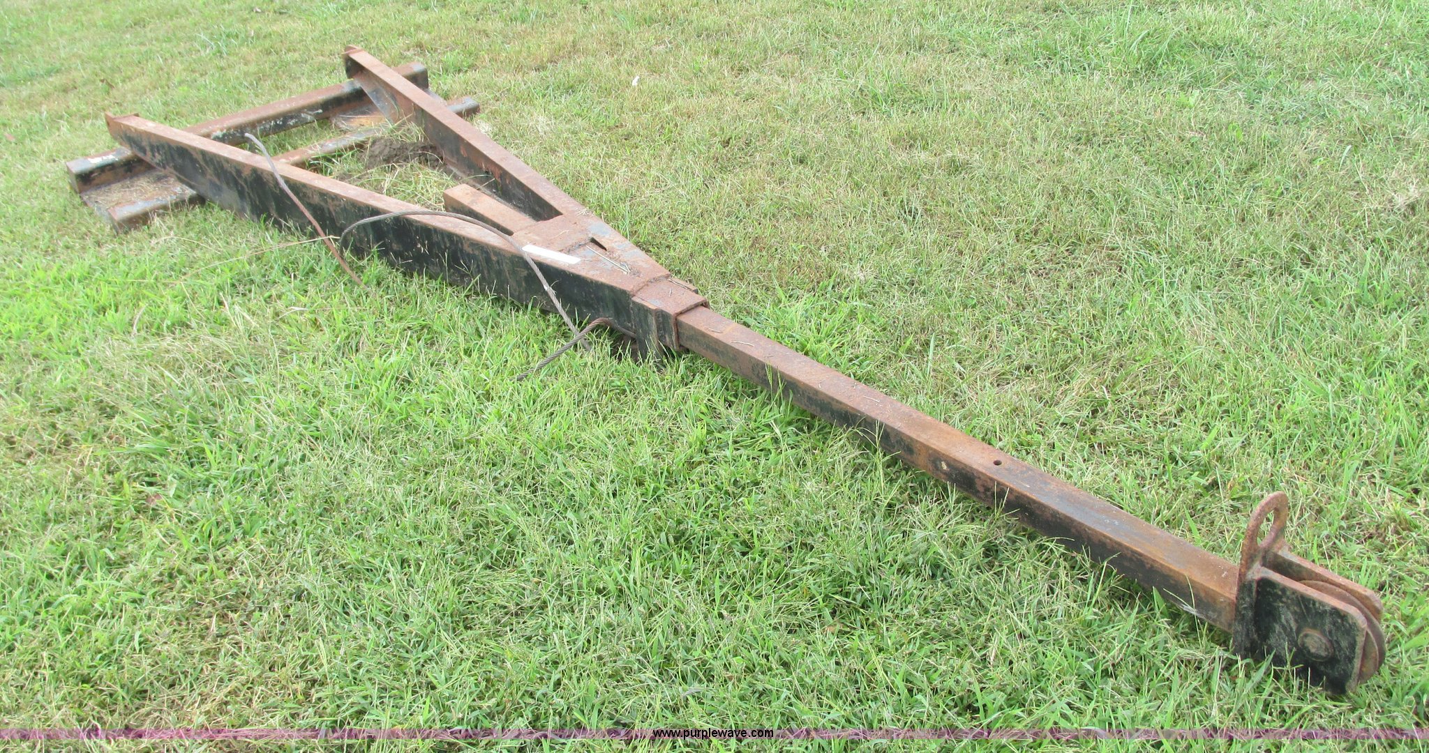 Skid steer extendable boom in Belton, MO Item K9446 sold Purple Wave