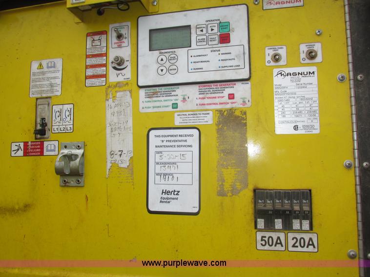 image for item H1138 2012 Magnum MMG55FH generator