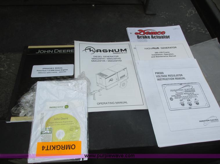 image for item H1138 2012 Magnum MMG55FH generator