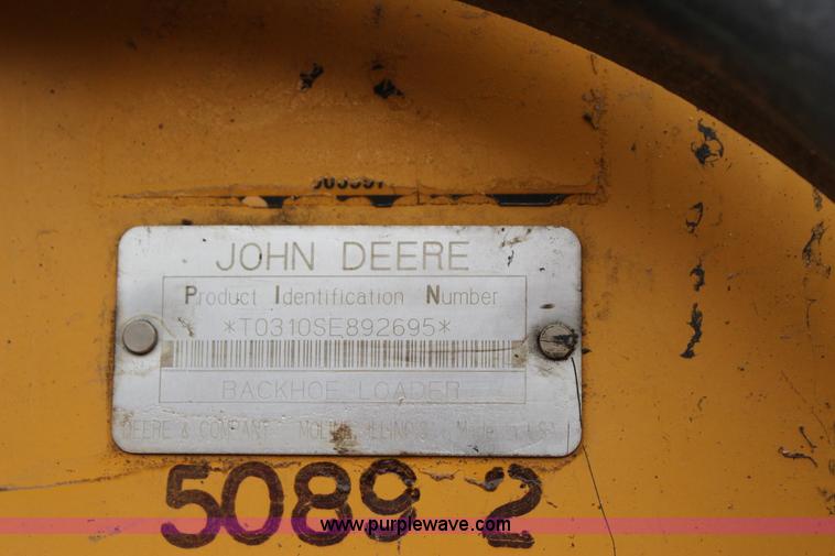 image for item J4370 2000 John Deere 310SE backhoe