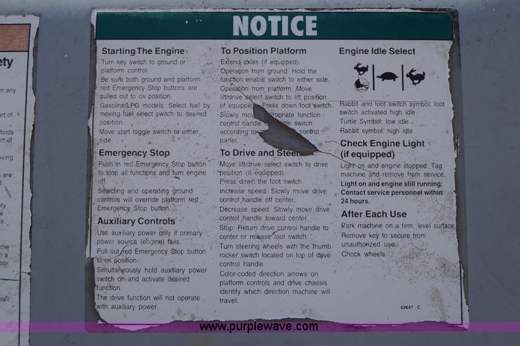 image for item J7232 2000 Genie Z45/25 OF boom lift