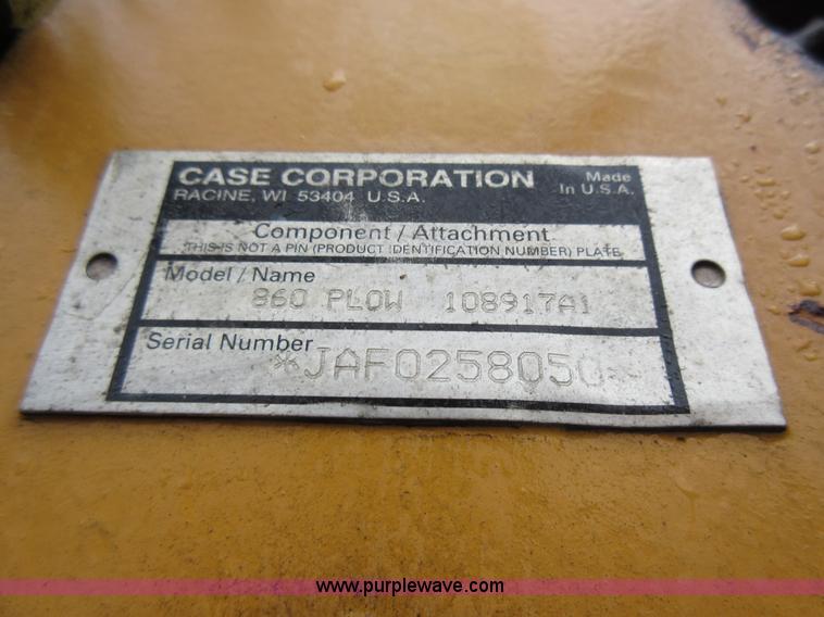 image for item J8671 Case 860 Turbo cable plow