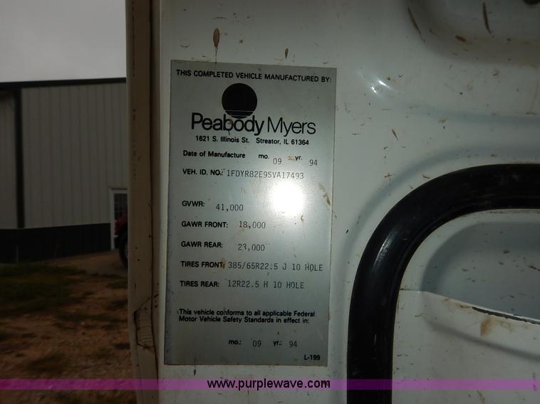 image for item K1649 1995 Ford LN8000 sewer rodder truck