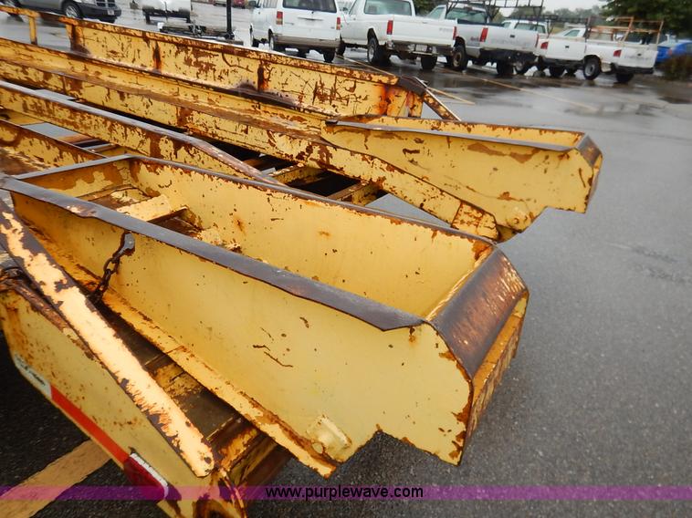 image for item K1660 1987 Belshie T-2 equipment trailer