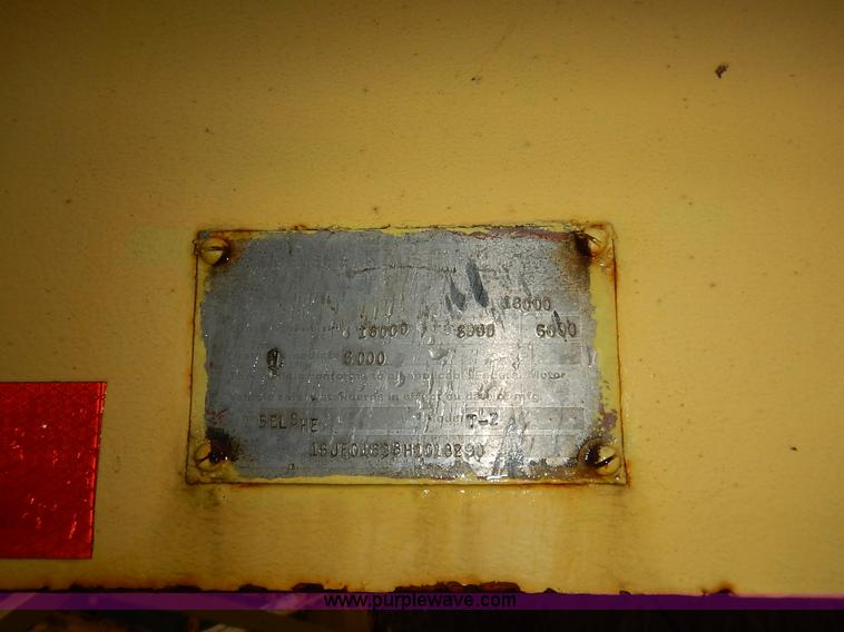 image for item K1660 1987 Belshie T-2 equipment trailer