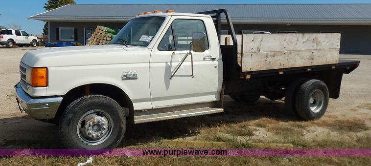 image for item K1718 1991 Ford F450 Super Duty Custom dump bed truck