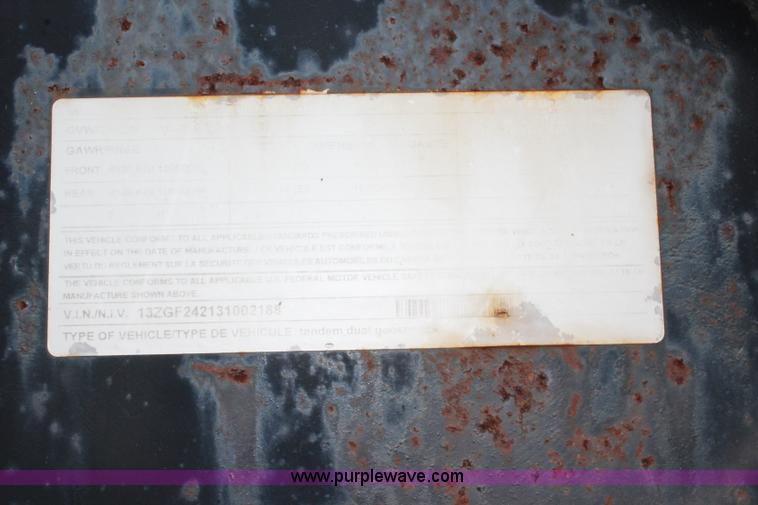 image for item L2263 2003 Performance equipment trailer