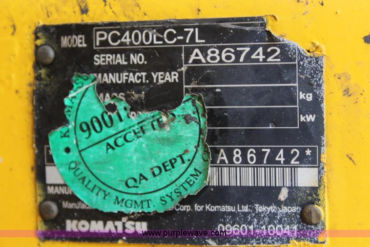 image for item L2293 2006 Komatsu PC400LC-7 excavator