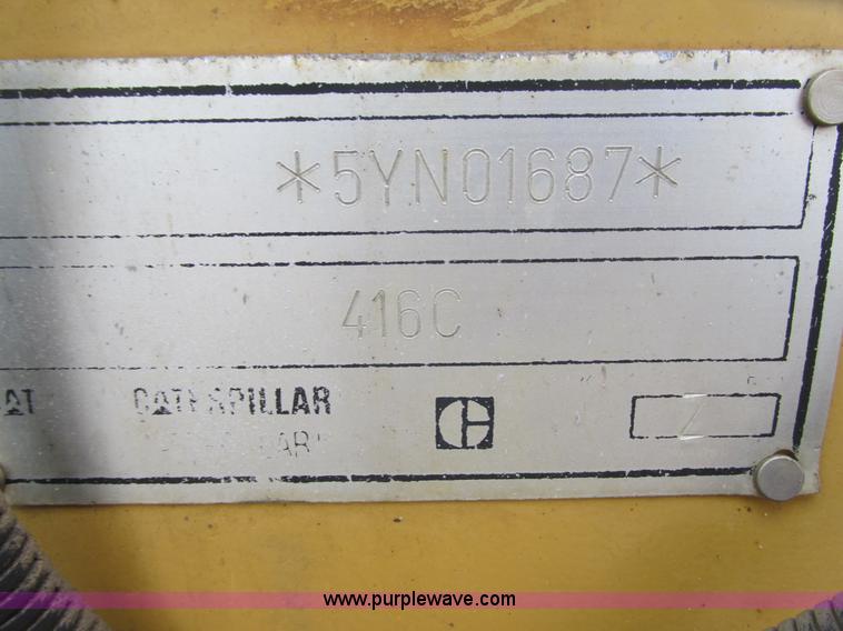 image for item L3825 1997 Caterpillar 416C backhoe