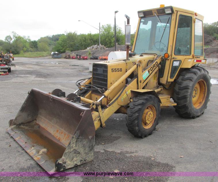 image for item L3834 Ford 555B landscape tractor