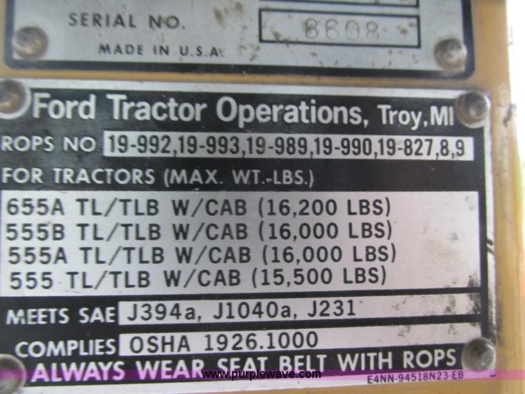 image for item L3834 Ford 555B landscape tractor