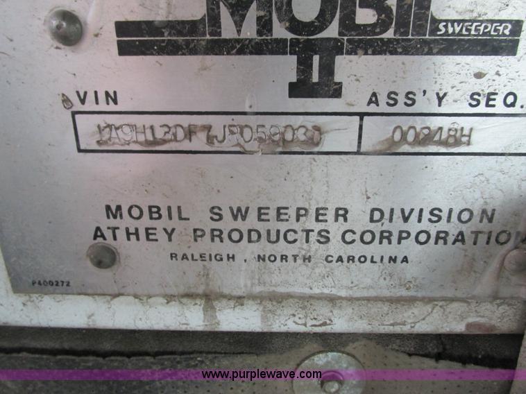 image for item L3836 1985 Athey Mobil sweeper