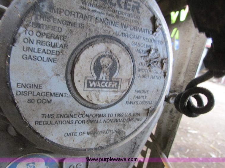 image for item L3847 1999 Wacker BS52Y walk behind compactor