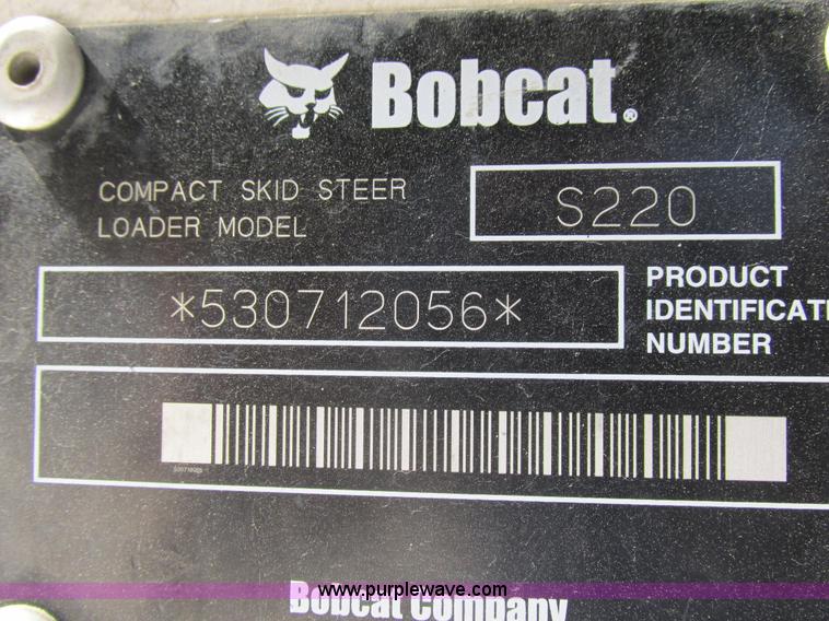image for item L4102 2006 Bobcat S220 skid steer