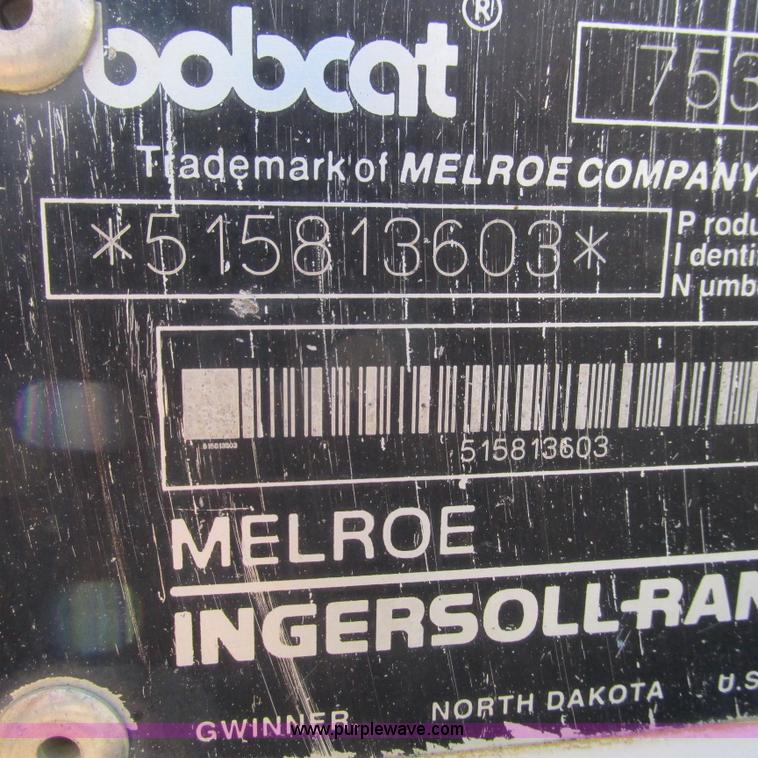 image for item L5282 1998 Bobcat 753 skid steer