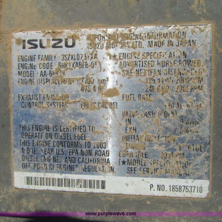 image for item L5286 2003 Link Belt 330 LX excavator