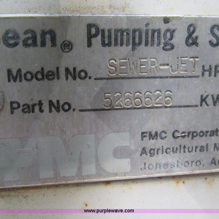 image for item L5289 FMC sewer jetter