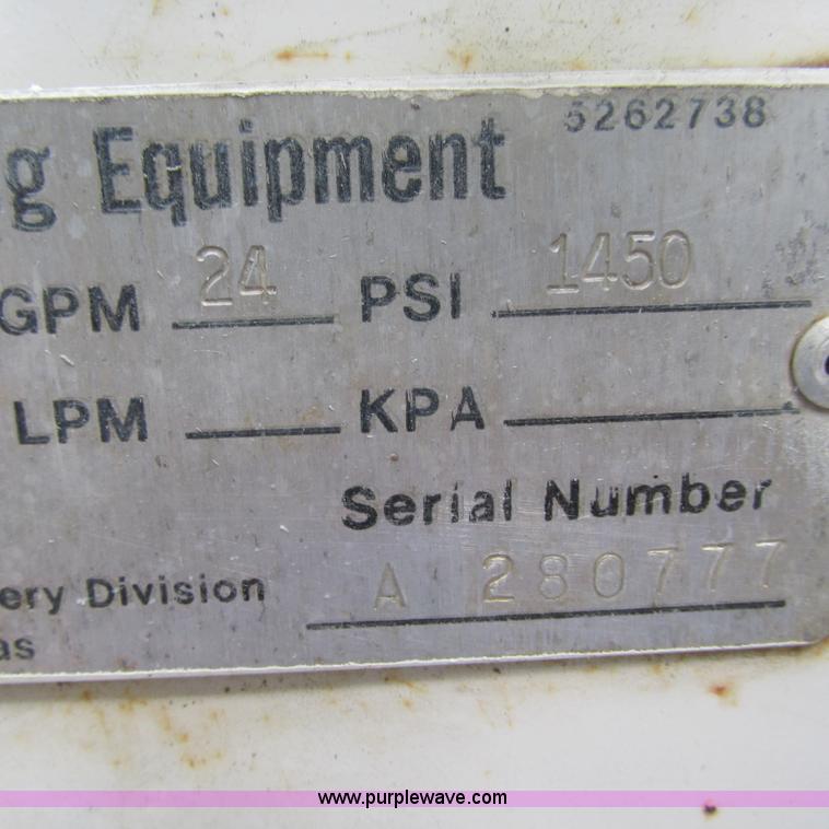 image for item L5289 FMC sewer jetter