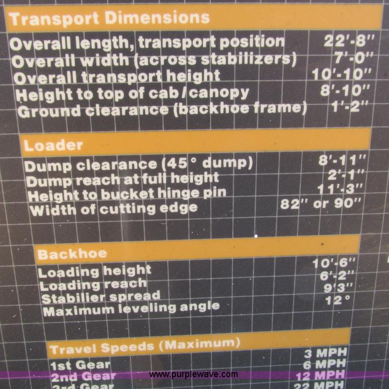 image for item L5292 1987 Case 580K backhoe