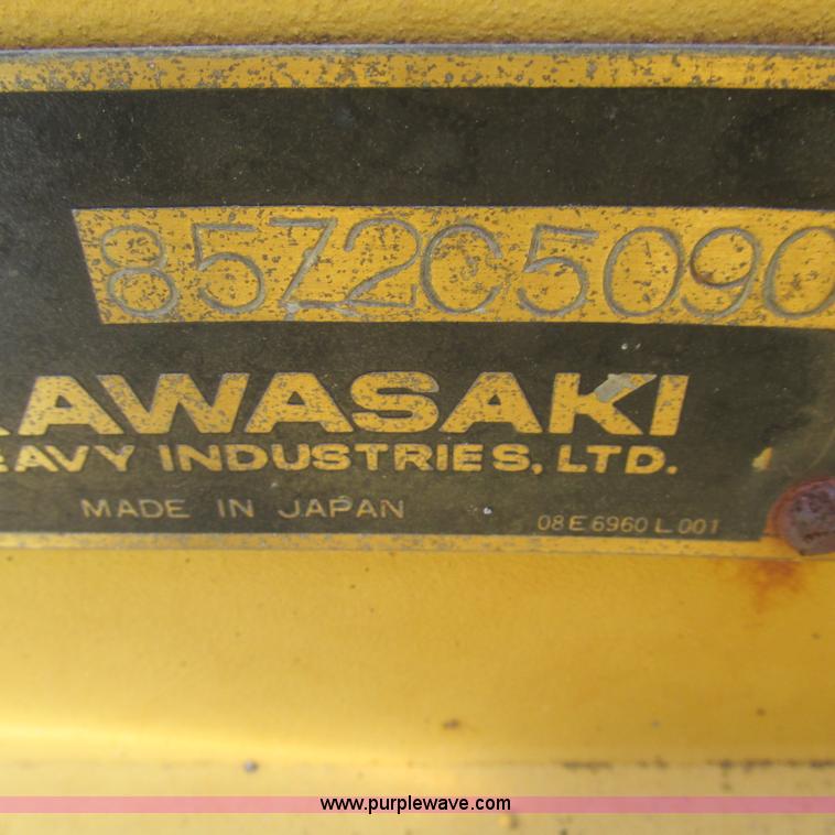 image for item L5294 1990 Kawasaki 85Z II wheel loader