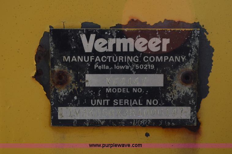 image for item L5900 1995 Vermeer V4150 trencher