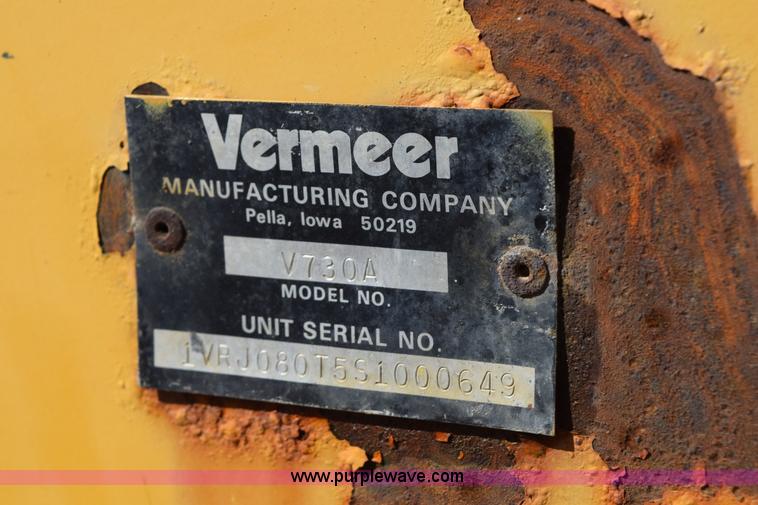 image for item L5900 1995 Vermeer V4150 trencher