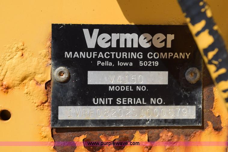 image for item L5900 1995 Vermeer V4150 trencher
