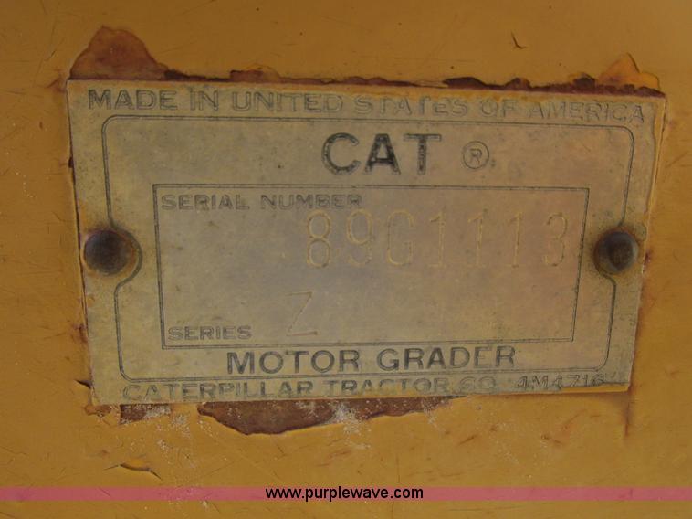 image for item R9469 1966 Caterpillar 120 ridgid frame motor grader