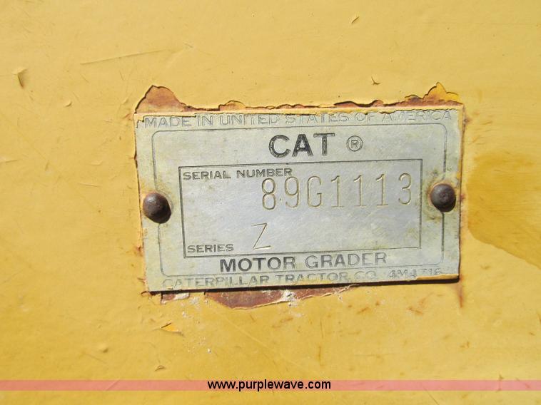 image for item R9469 1966 Caterpillar 120 ridgid frame motor grader