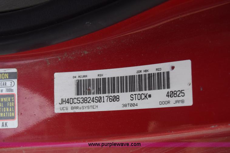 image for item J7244 2004 Acura RSX