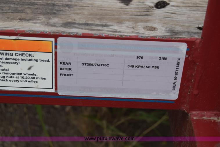 image for item J7245 2007 Road Clipper utility trailer