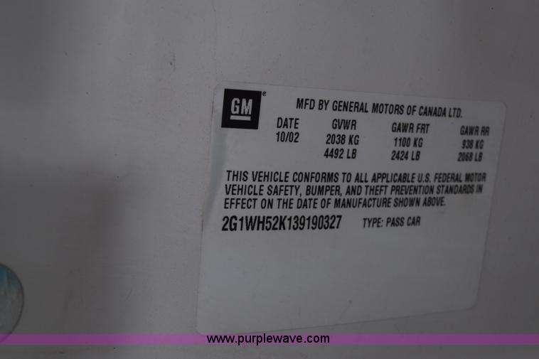 image for item J8020 2003 Chevrolet Impala LS