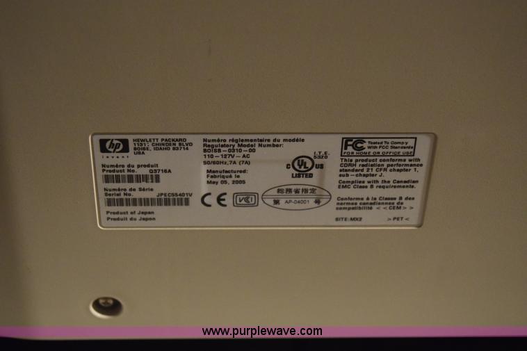 image for item BL9878 HP Color Laser Jet 5550DTN printer