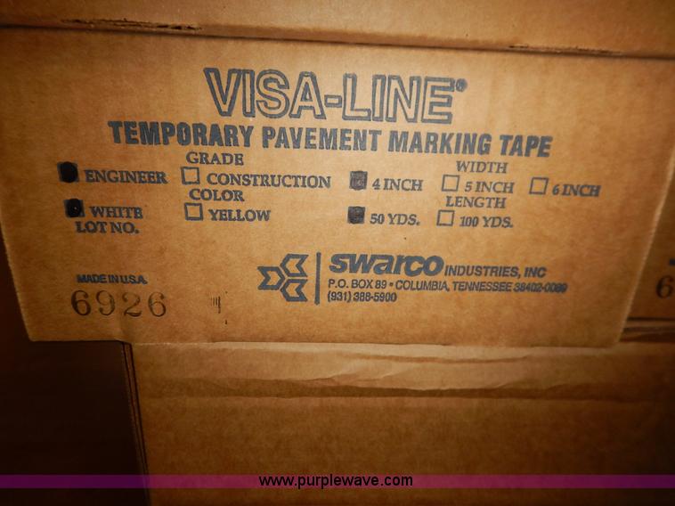 image for item BT9646 (128) rolls of white temporary pavement marking tape