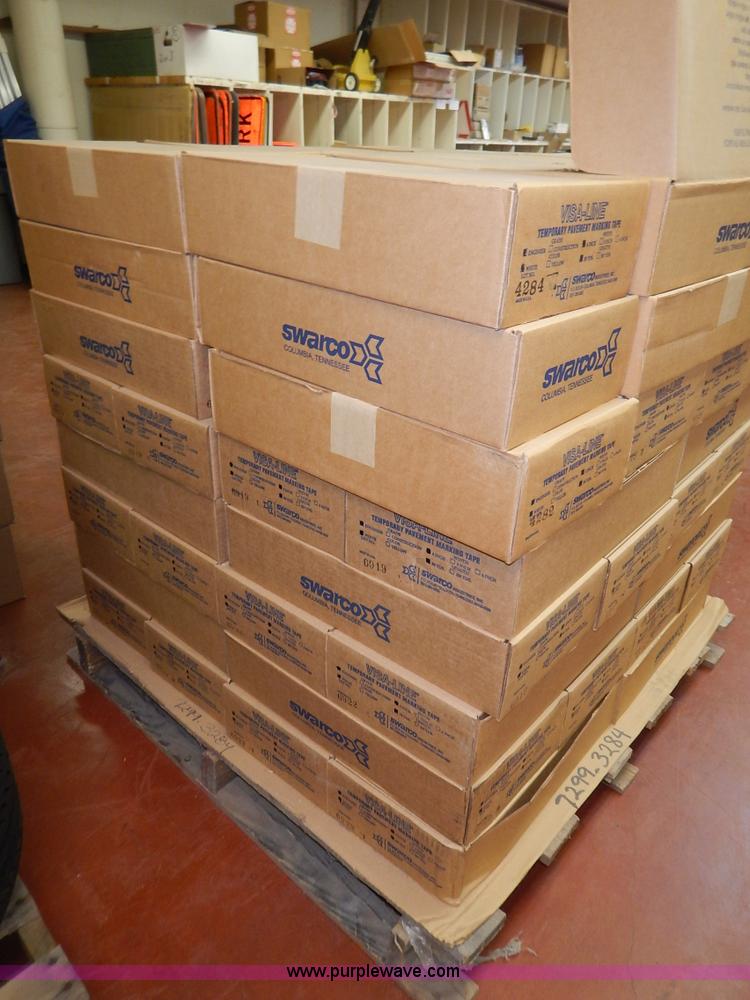 image for item BT9646 (128) rolls of white temporary pavement marking tape