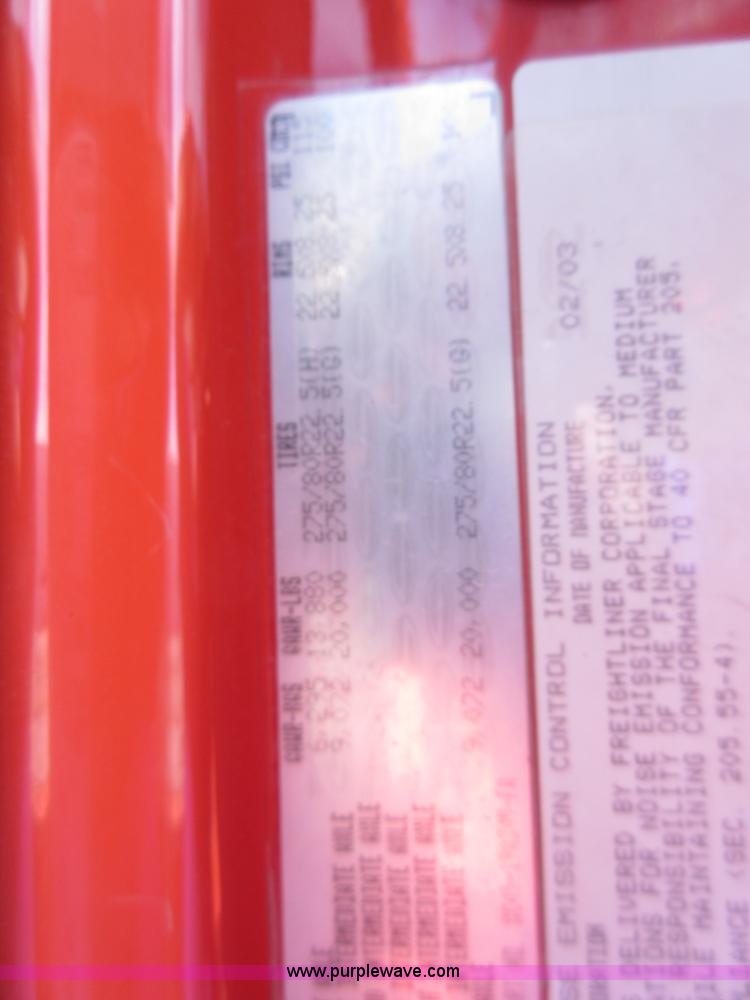 image for item I1961 2003 Sterling LT7500 dump truck