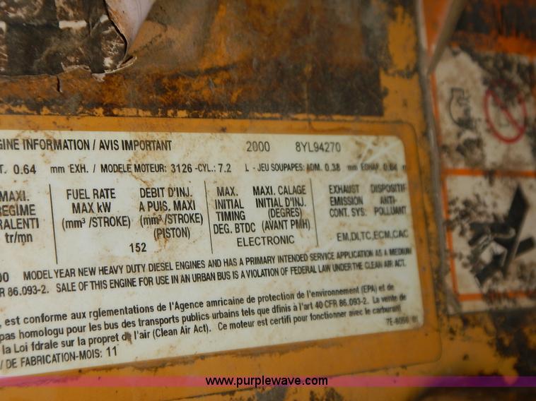 image for item K1670 2001 Sterling LP7500 dump truck