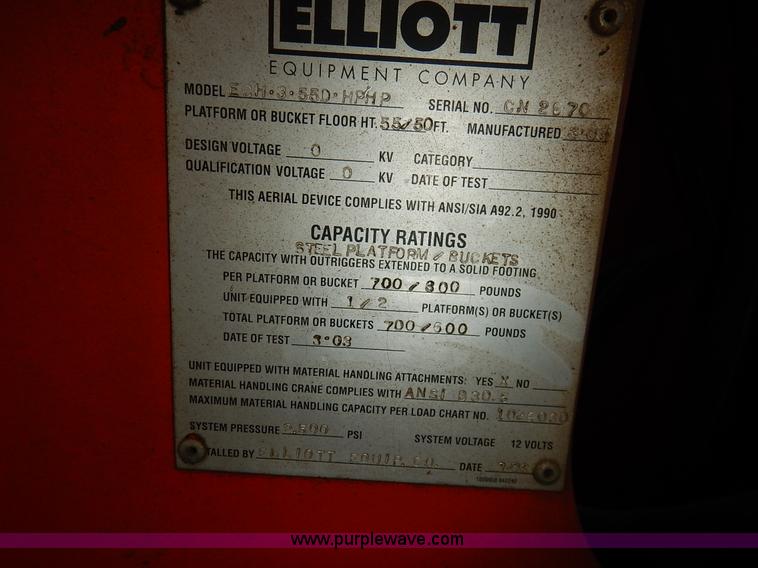 image for item K1682 2003 Sterling Acterra M8500 bucket truck