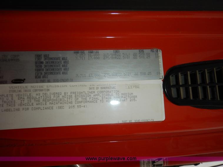 image for item K1682 2003 Sterling Acterra M8500 bucket truck