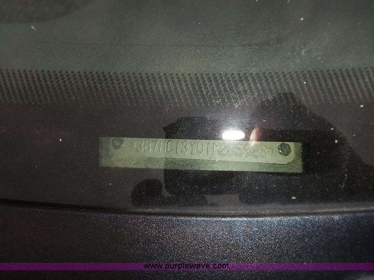 image for item K1696 2001 Dodge Ram 1500 Quad Cab pickup truck