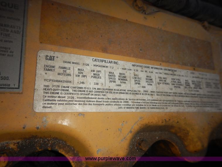 image for item K1710 2001 Sterling LT7501 dump truck