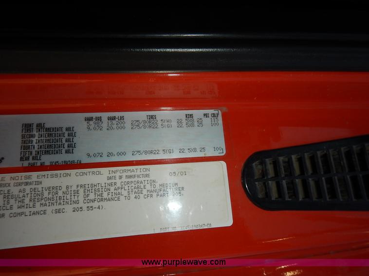 image for item K1717 2002 Sterling LT7501 dump truck