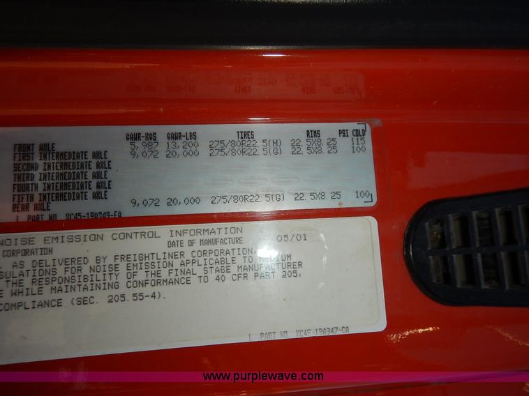 image for item K1717 2002 Sterling LT7501 dump truck