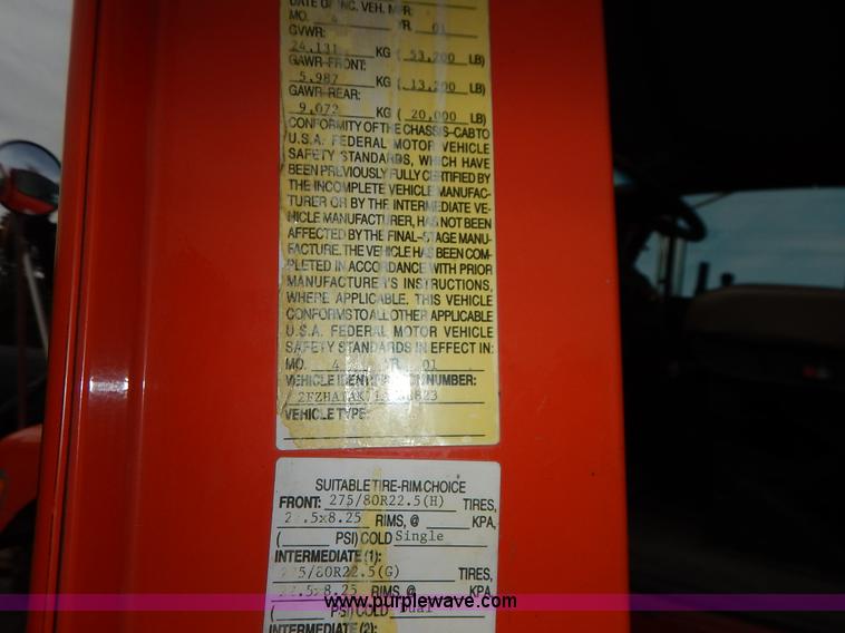 image for item K1726 2001 Sterling LT7501 dump truck